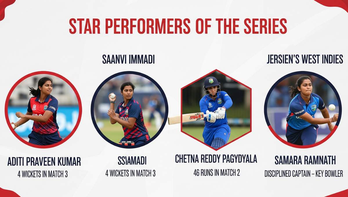 Star Performers of the Series USA Women U-19 Tour of West Indies
