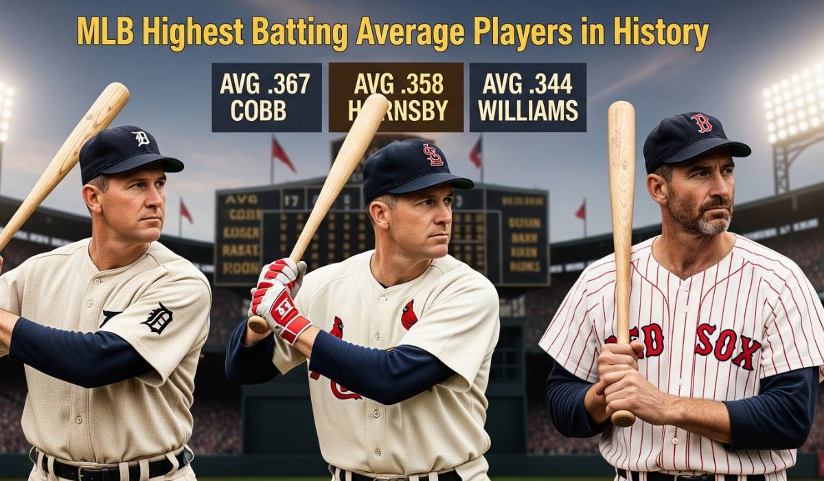 MLB Highest Batting Average Players in History